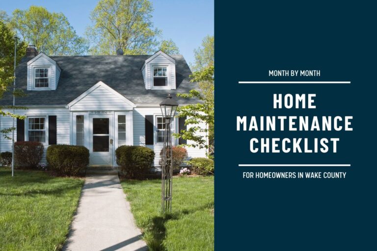 Home maintenance checklist for Wake County homeowners.